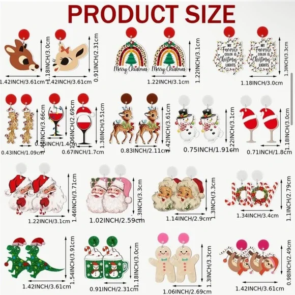 Christmas Earrings (pick one) - Picture 3 of 3